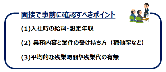 面接で確認すべきポイント