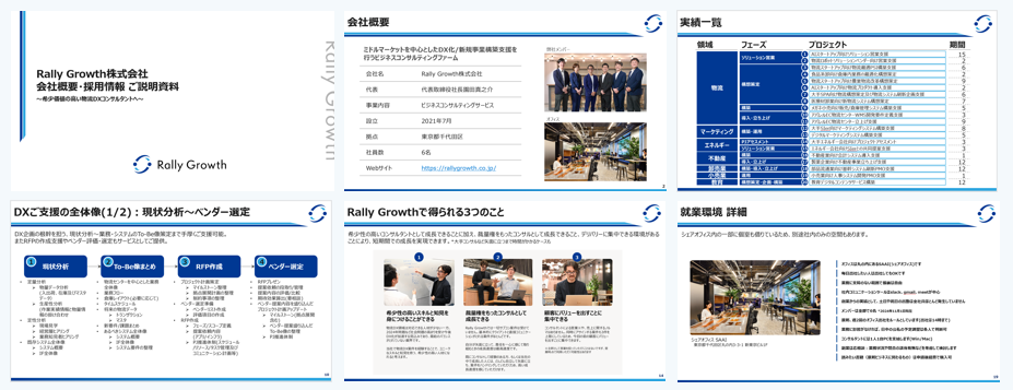 Rally Growth 採用 会社概要資料