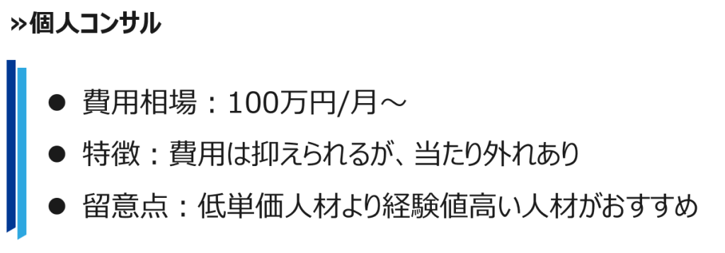 物流コンサル 個人コンサル費用